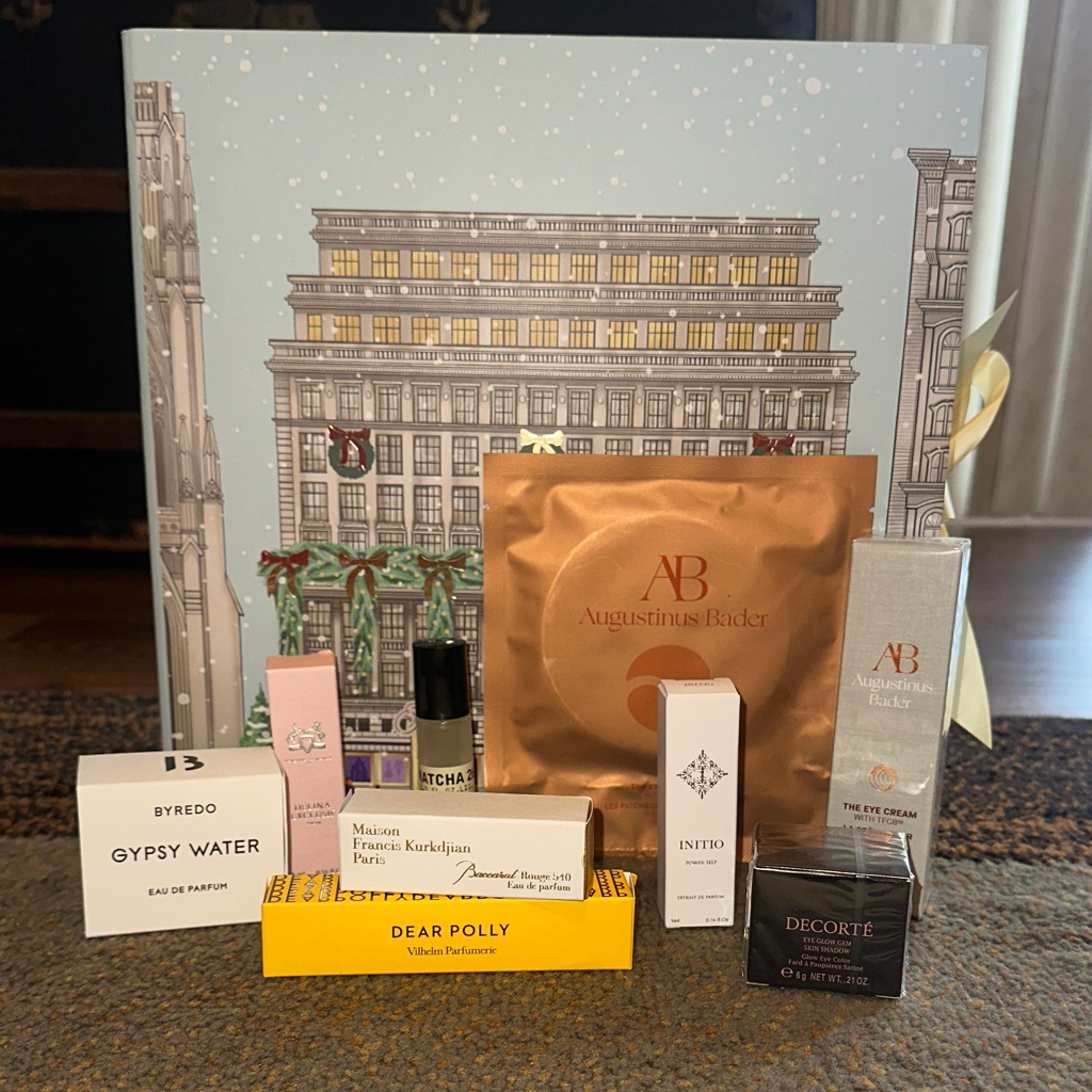 Saks Fifth Avenue Advent Calendar Items.